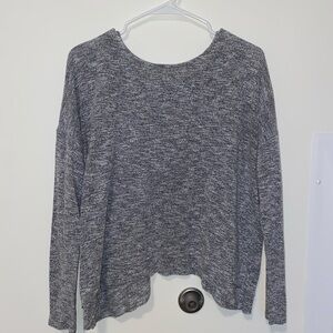 American Eagle Outfitters Heathered Gray Knit Top
